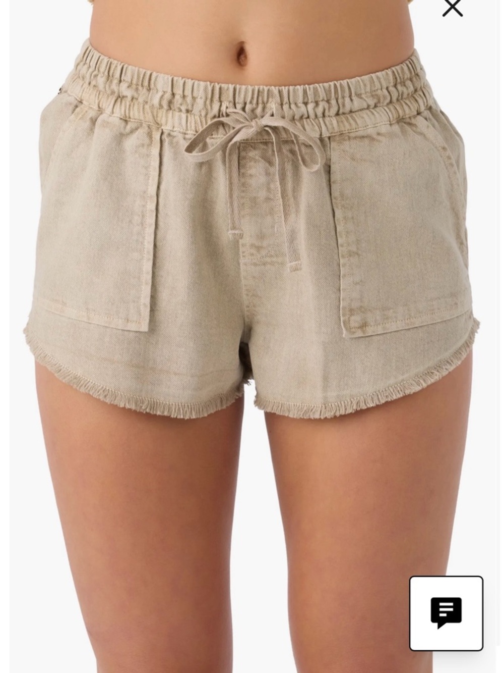 O'Neill Women's High-Waist Drawstring Shorts - Simply Taupe
